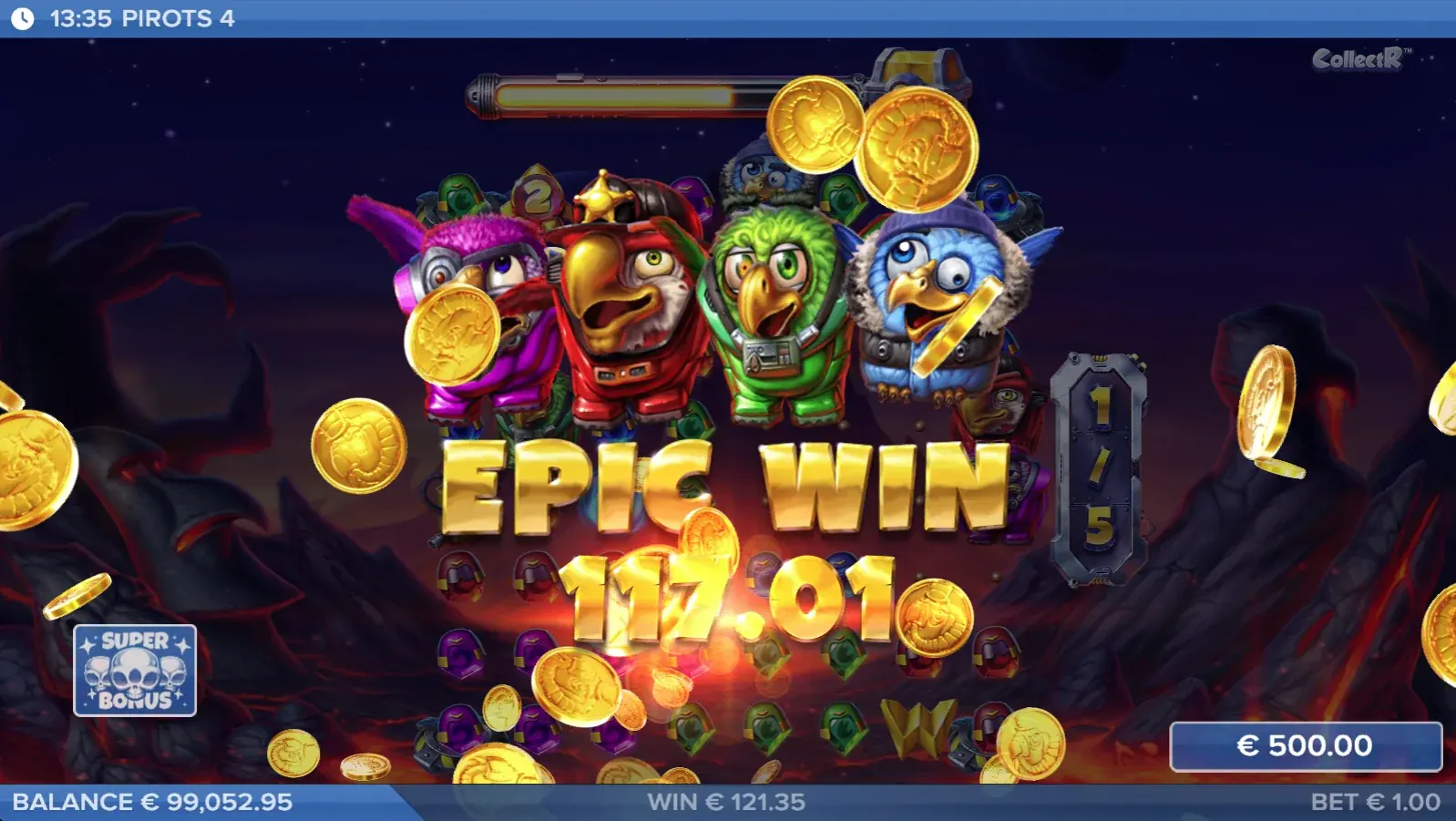 Ecran Epic Win Pirots 4 Inferno