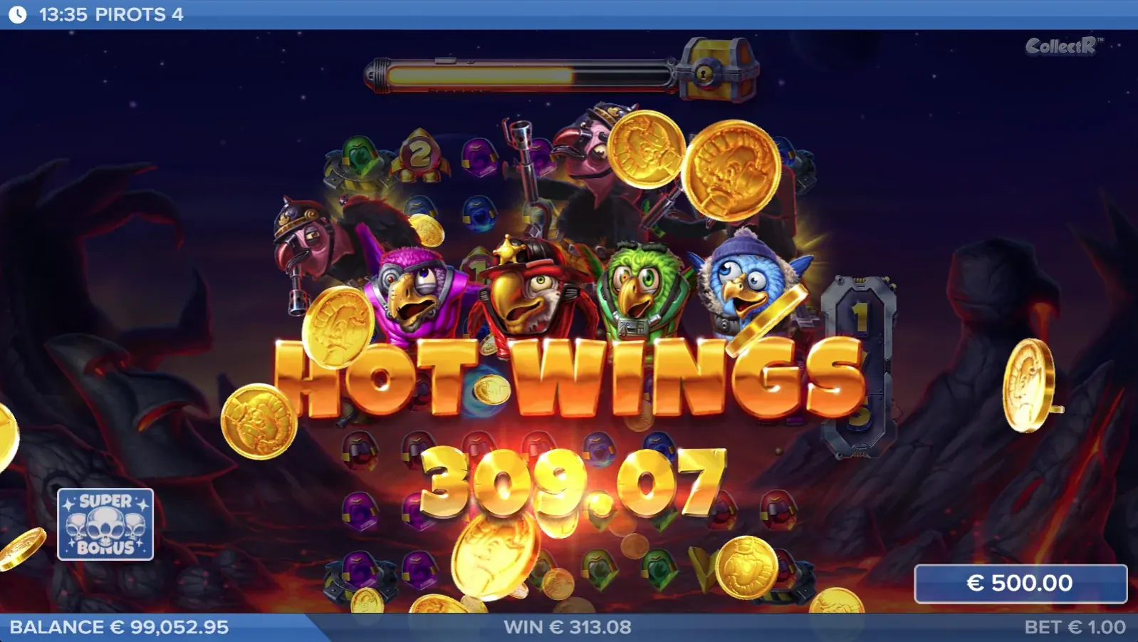 Ecran Hot Wings Win Pirots 4 Inferno