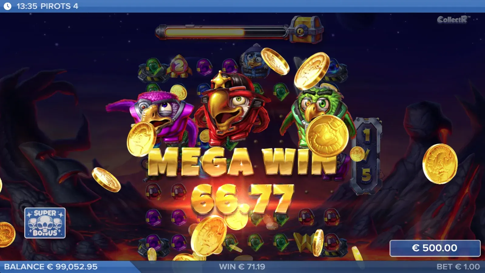 Ecran Mega Win Pirots 4 Inferno