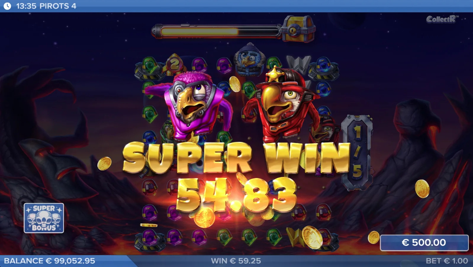 Ecran Super Win Pirots 4 Inferno