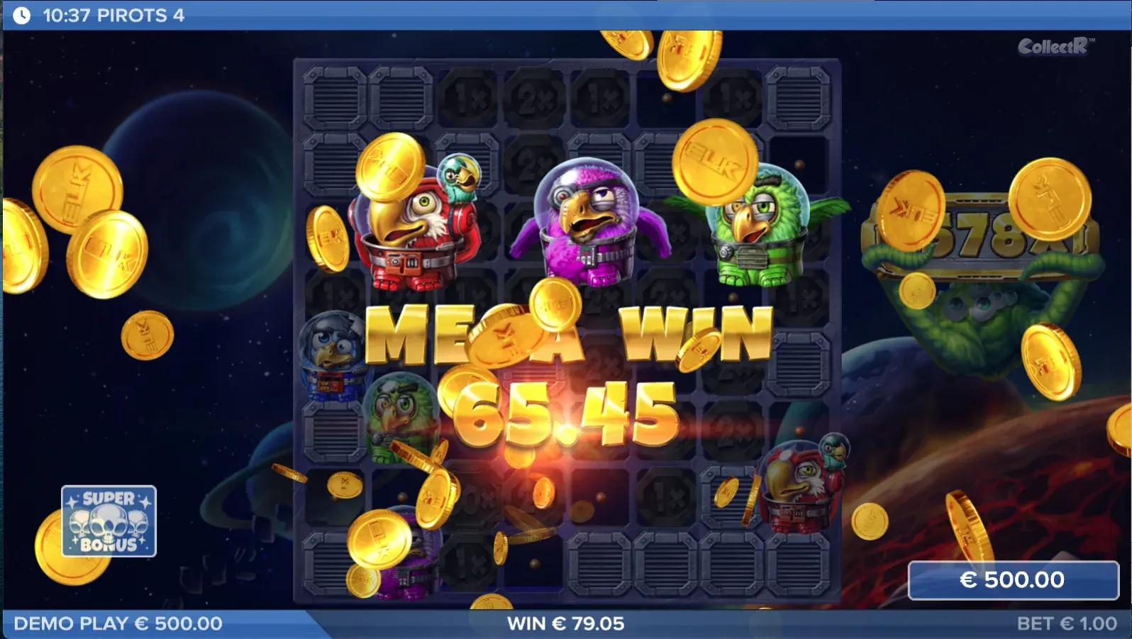 Ecran Mega Win Pirots 4 Lost in Space